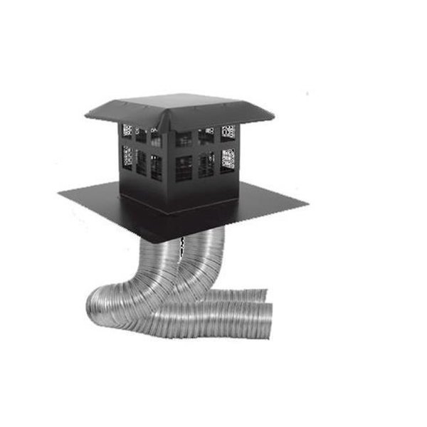 M&G Duravent M&G DuraVent 115044 4 in. x 35 ft. 3 in. x 35 ft. DirectVent Pro Direct Vent Pipe - Galvanized 115044